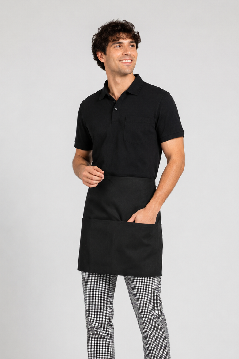 Three Pocket Half Waist Apron #U3060