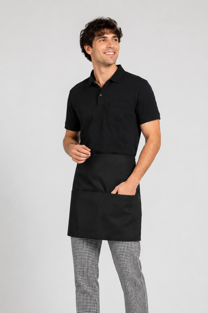 Three Pocket Half Waist Apron #U3060