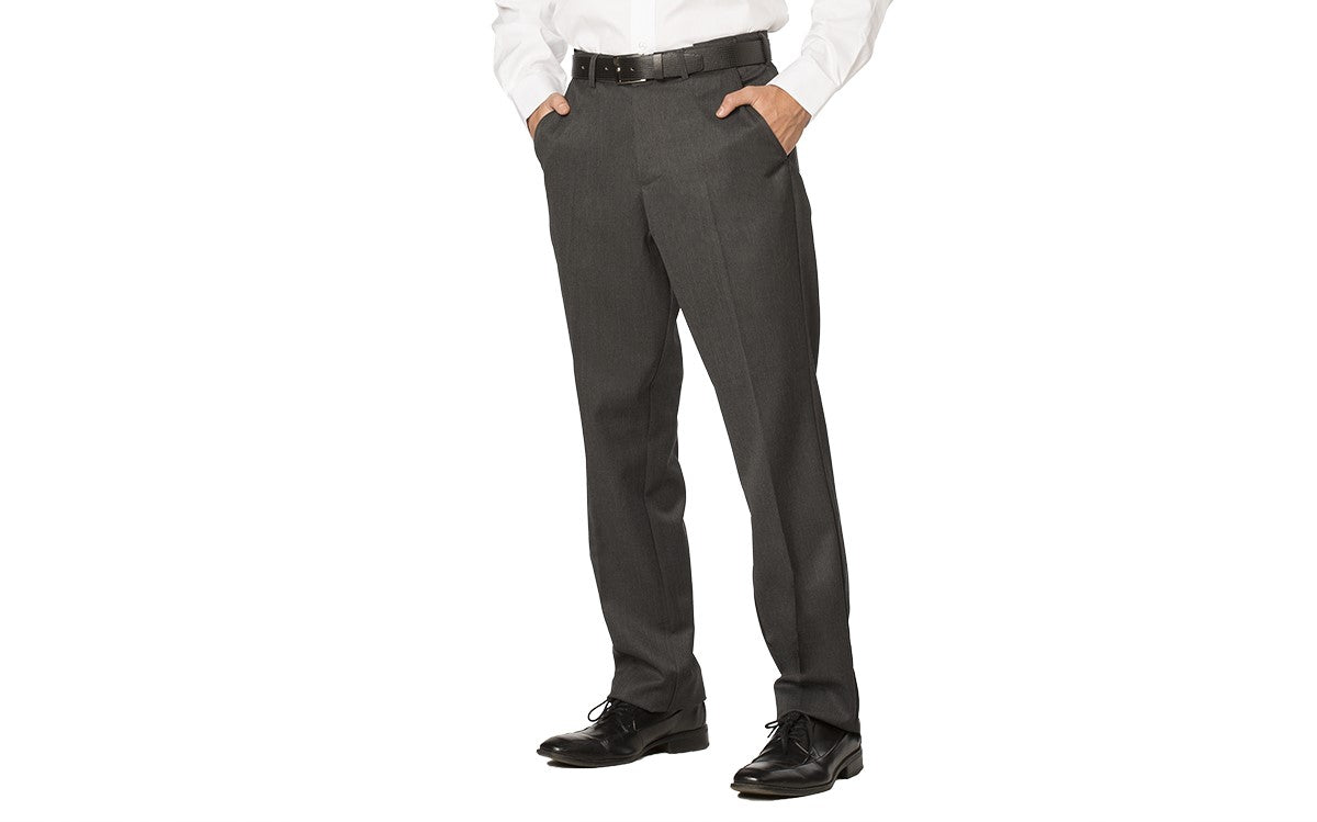 MENS EASYWEAR PLAIN FRONT CUSTOM PANT