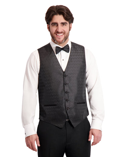 MENS FASHION VEST SEPARATE - BLACK