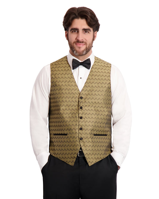 MENS FASHION VEST SEPARATE - GOLD