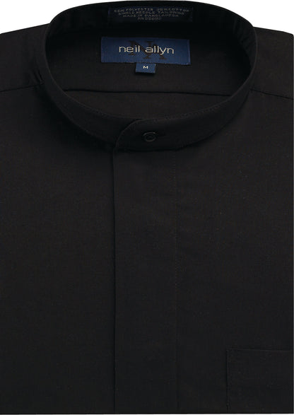 BANDED COLLAR SHIRT