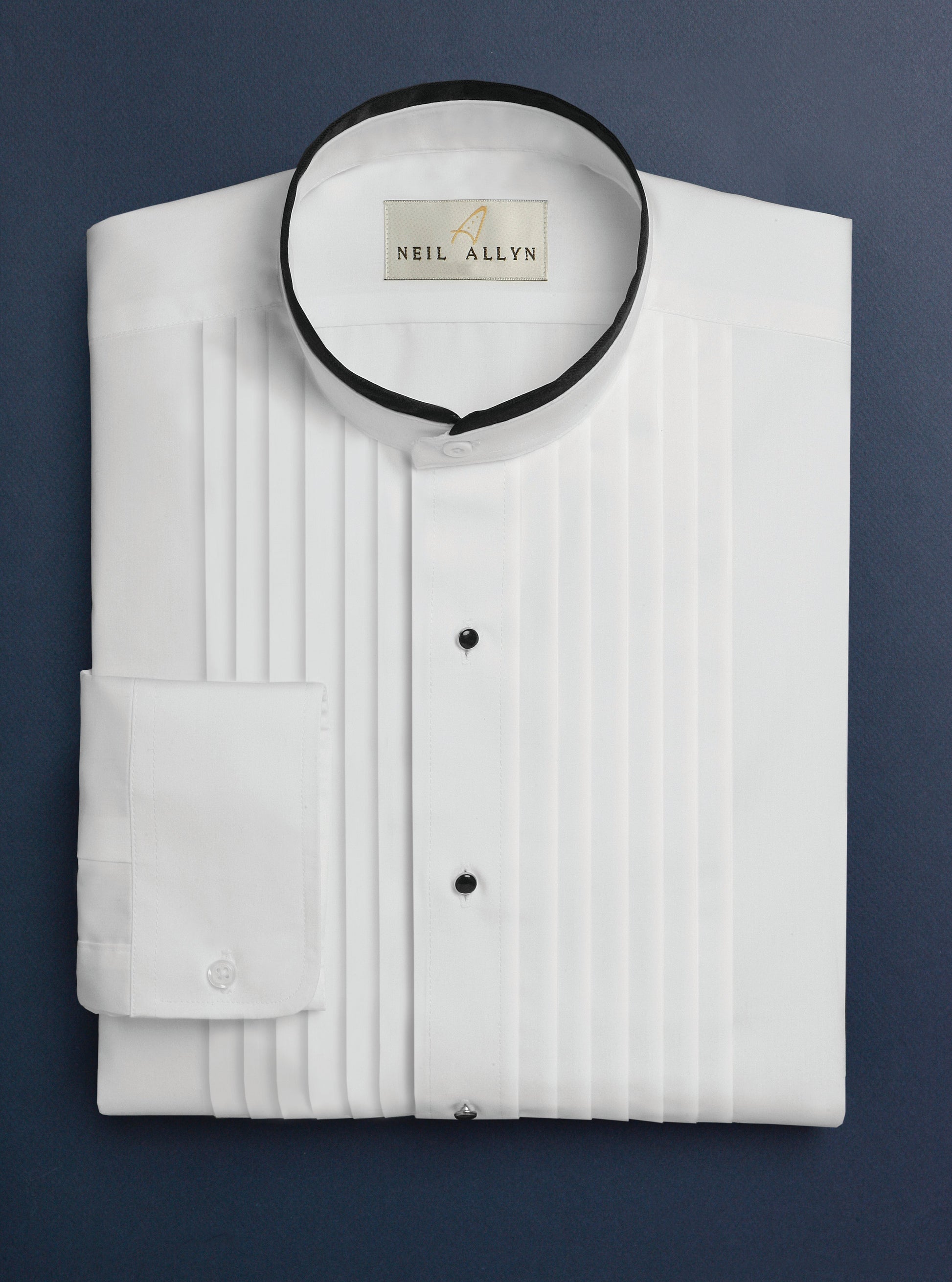 PLEATED MANDARIN COLLAR UNIFORM SHIRT #2077 Fabian Group PLEATED MANDARIN COLLAR UNIFORM SHIRT #2077 Fabian Group