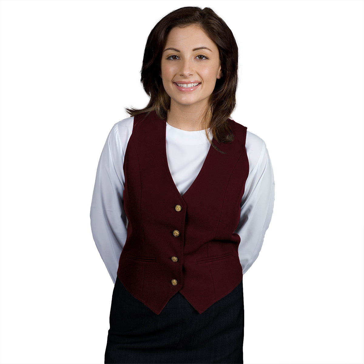 LADIES' V NECK LINED VEST