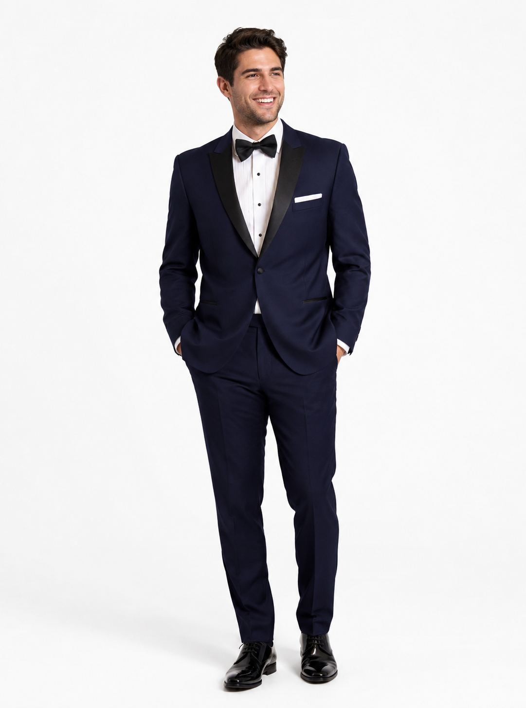 MENS ESSENTIAL SUPER 120's NAVY PEAK TUXEDO #8561C-30