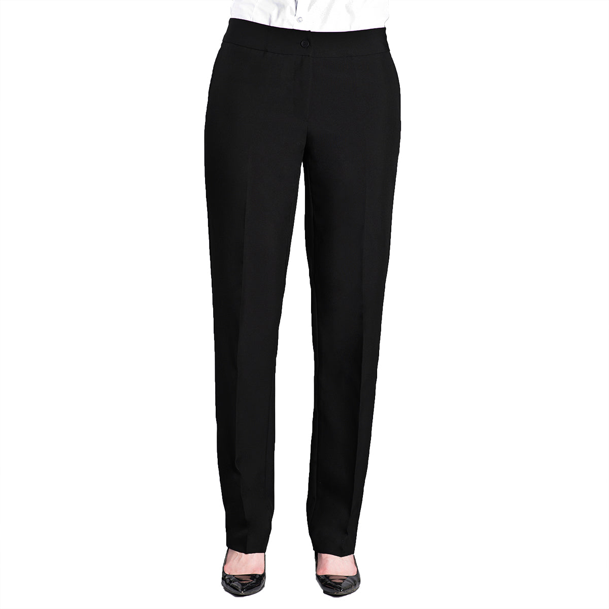 LADIES' TAILORED FRONT STRAIGHT LEG PANT