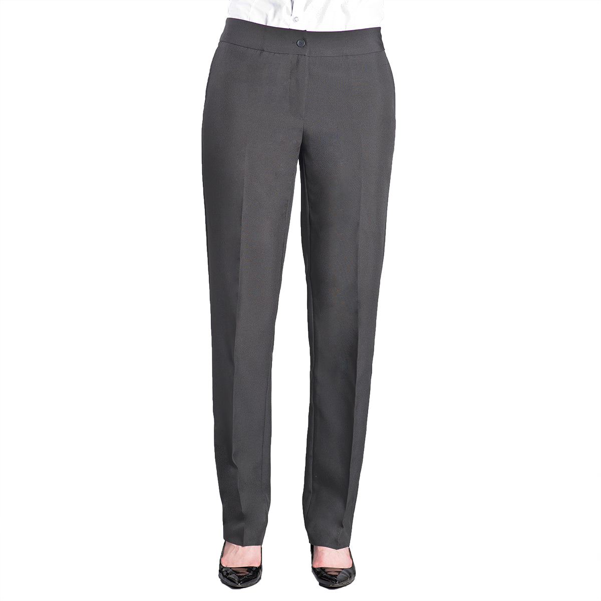 LADIES' TAILORED FRONT STRAIGHT LEG PANT