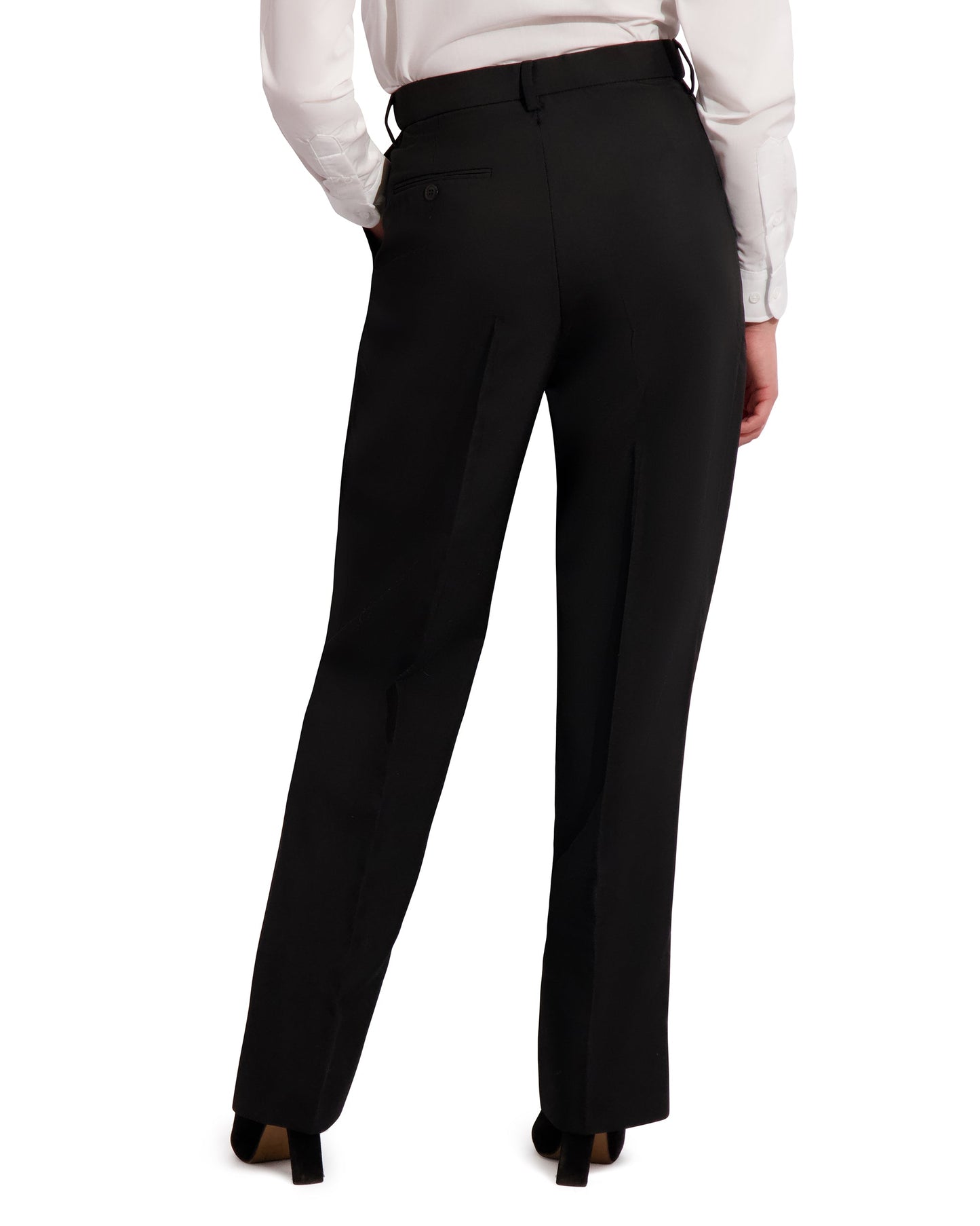 WOMENS POLY PLEATED PANT