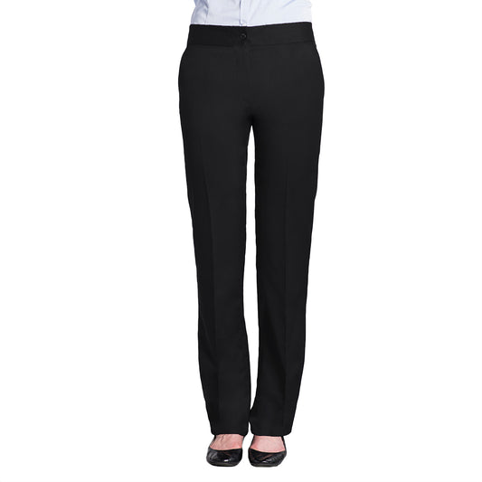 LADIES WIDE BAND TAILORED FRONT PANT