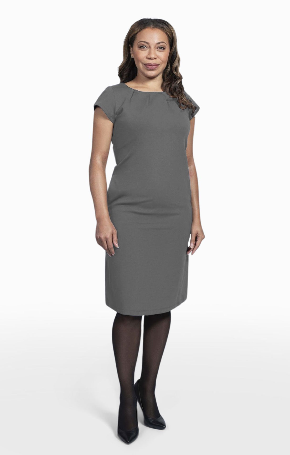 PONTE DRESS WOMEN'S SHORT SLEEVE #PD2801