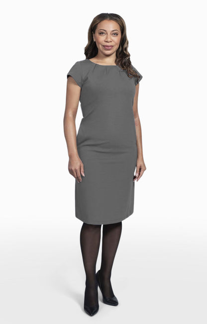 PONTE DRESS WOMEN'S SHORT SLEEVE #PD2801