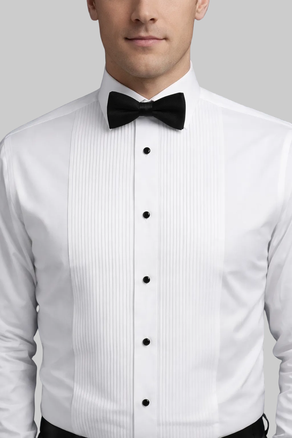 Neil Allyn Men's 1/8" Pintuck Wing Collar Shirt 33” Sleeve Length #501-33