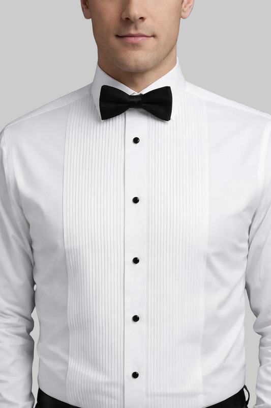 Neil Allyn Men’s 1/8” Pin-tuck Wing Collar Shirt 31” Sleeve Length #501-31