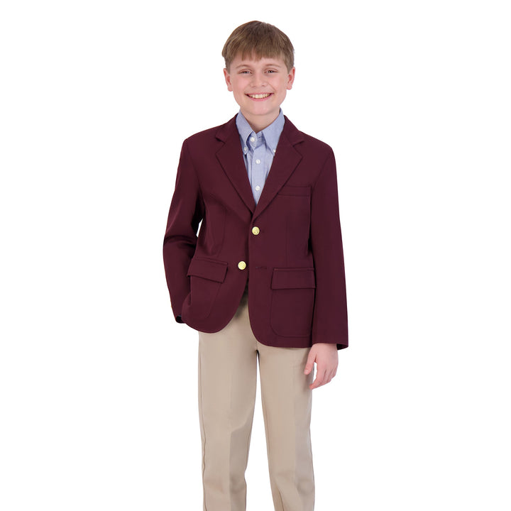 Cuvico Boys Light Brown Cheque Blazer