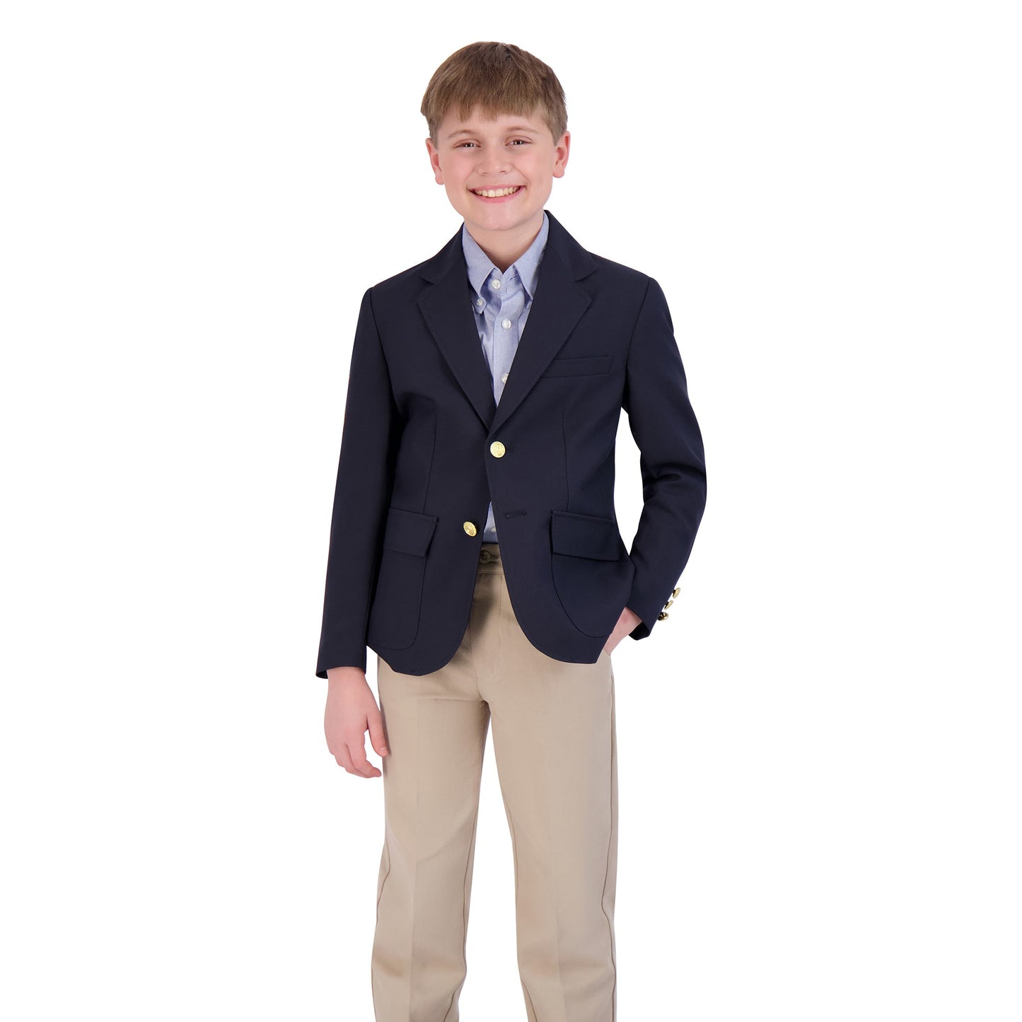 BOY'S HUSKY SINGLE BREASTED BLAZER