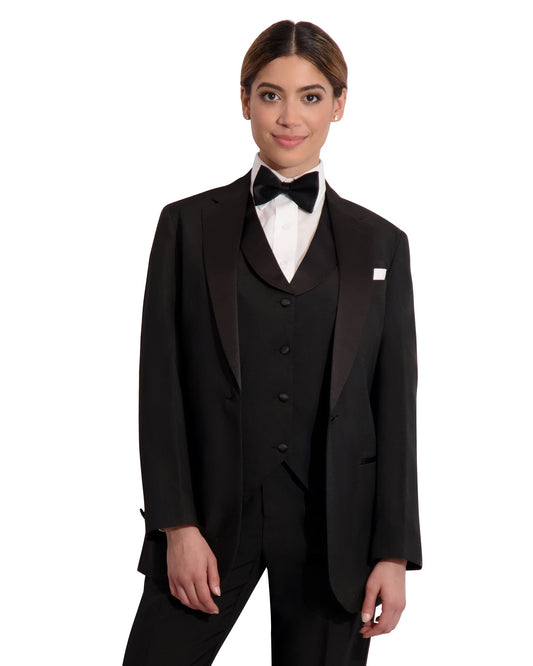 Women’s Polyester Tux Coat