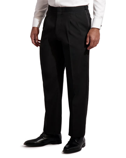 CLASSIC DOUBLE PLEATED TUXEDO PANT