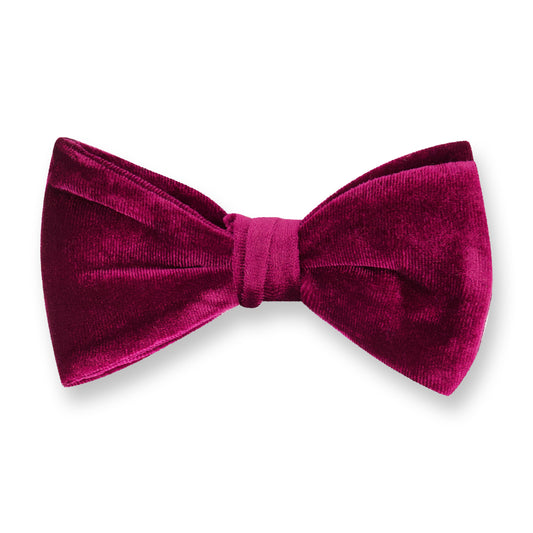 2.5" VELVET BOW TIE BOXED