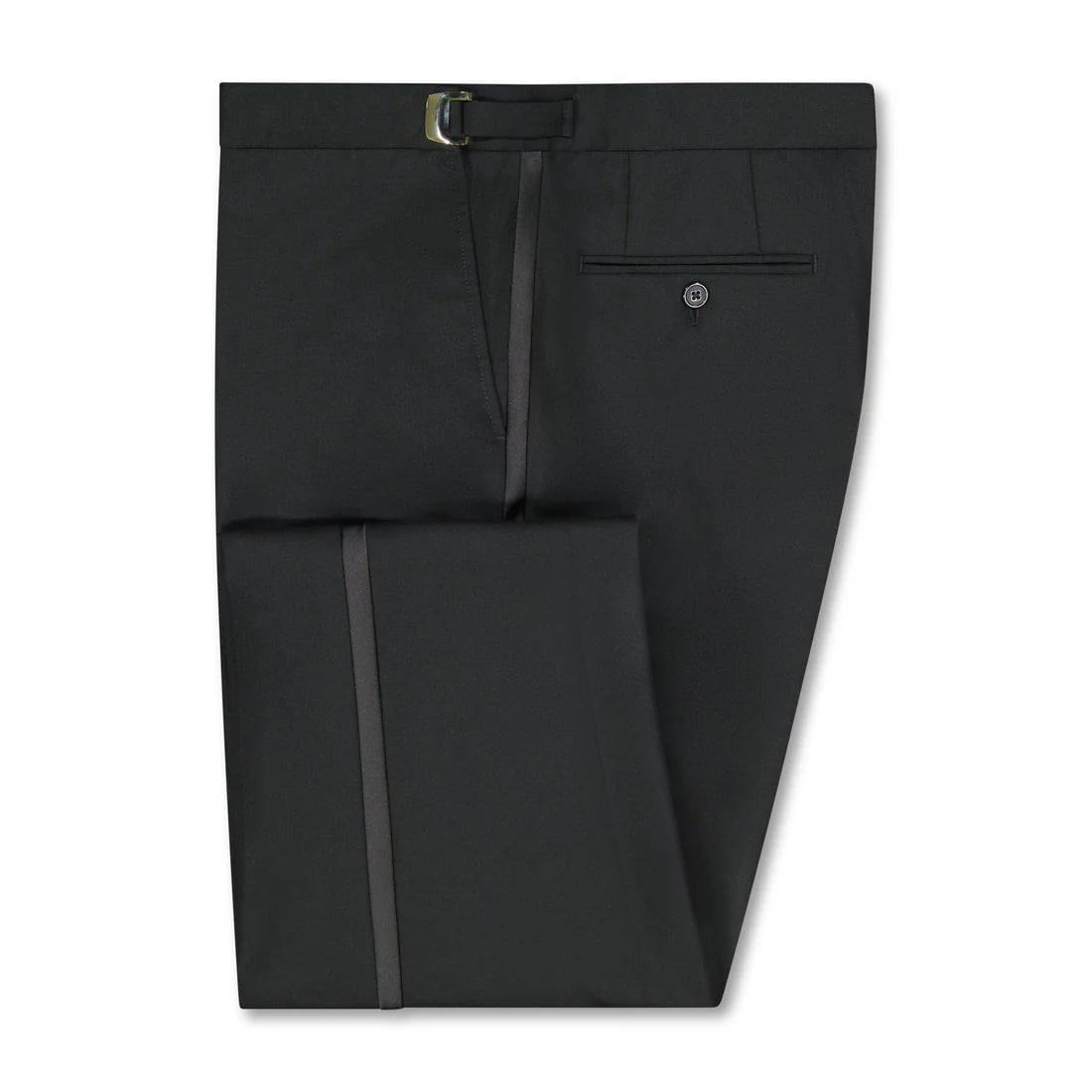 Boys Adjustable Ultra Fit Flat Front Pant w/ Satin Stripe #3533NUF-B