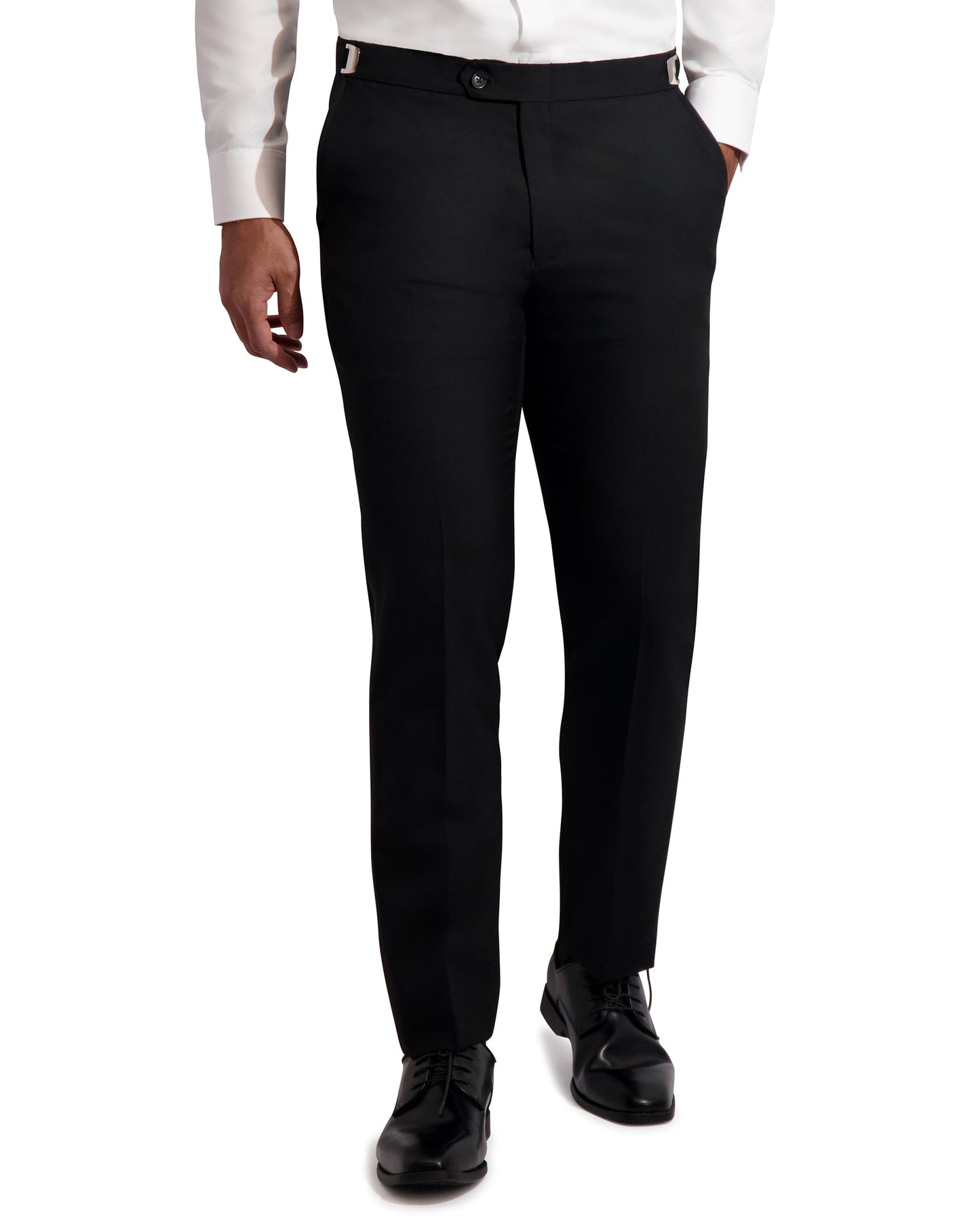 MENS ULTRA FIT FORMAL PANT WITH SATIN STRIPE