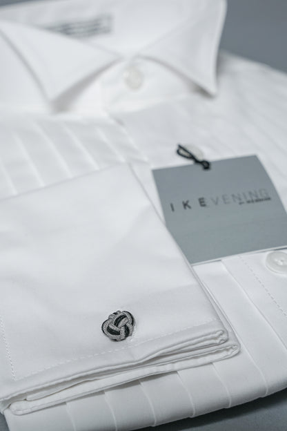 50'S BROADCLOTH WING 1/2 PLEAT SHIRT #5959