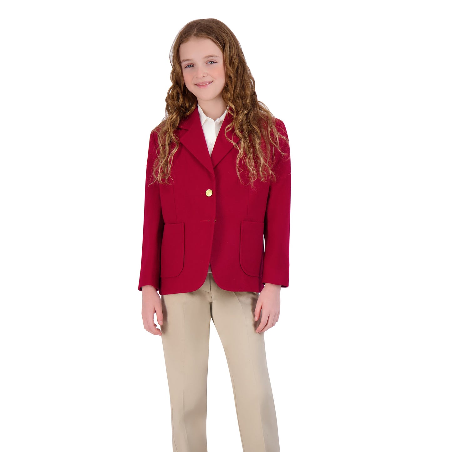 GIRL'S REGULAR S/B BLAZER W/PATCH POCKETS