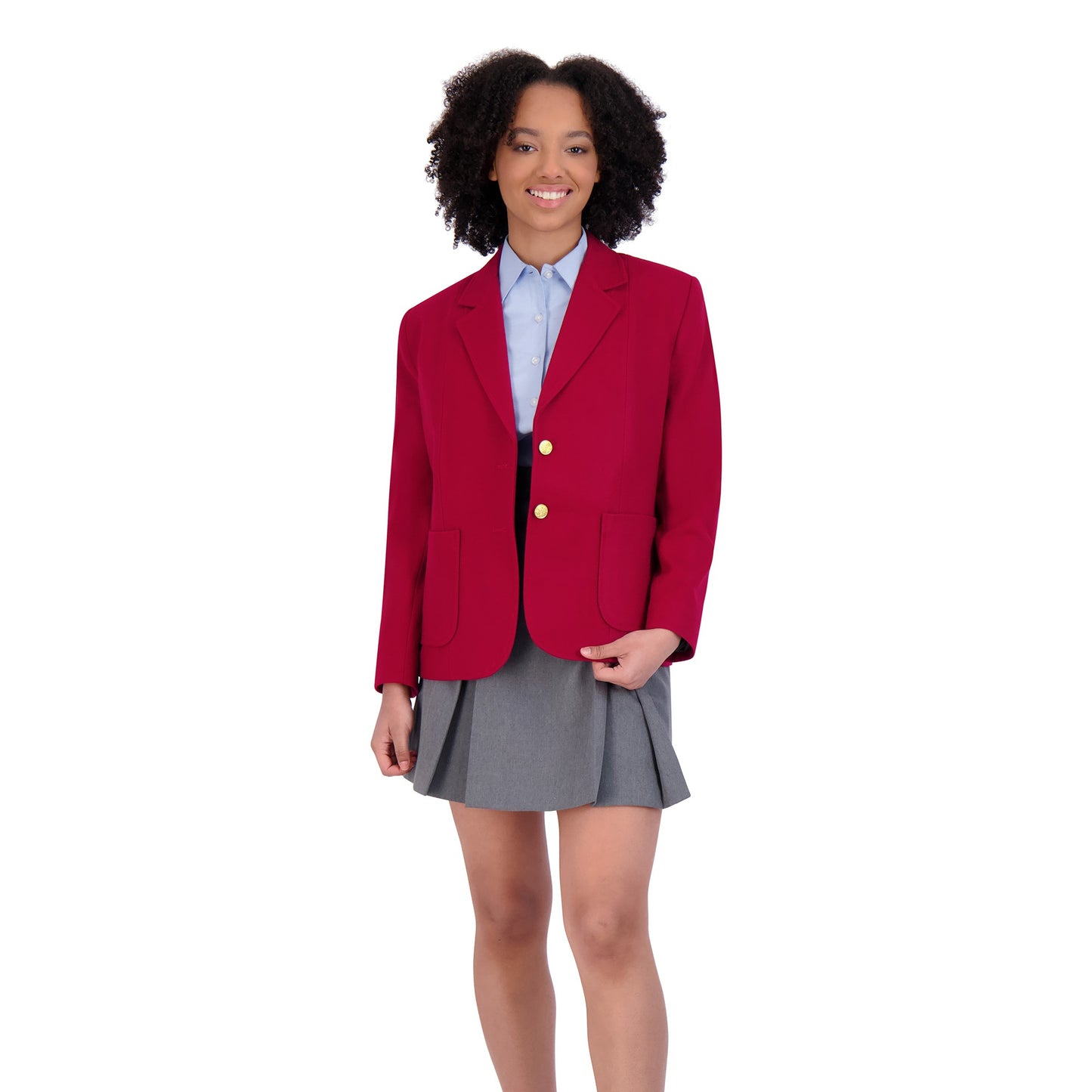 GIRL'S REGULAR S/B BLAZER W/PATCH POCKETS