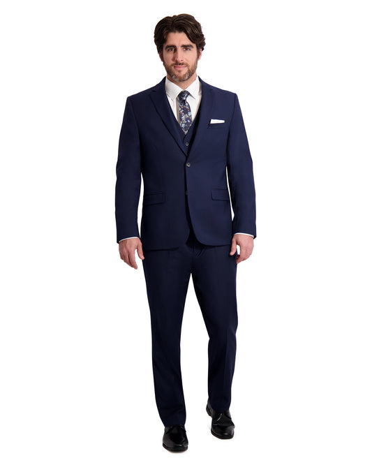 MENS "POWER STRETCH" SOLID SUIT SEPARATES - NAVY