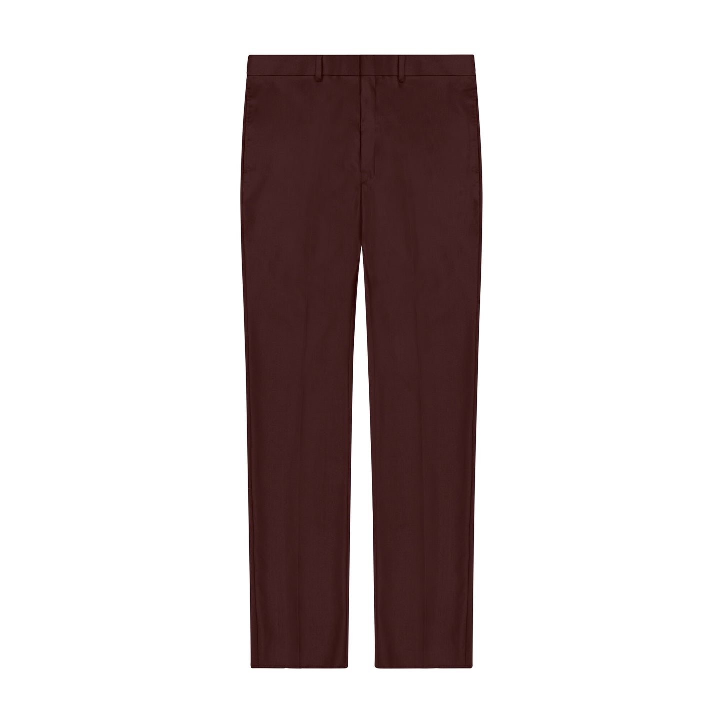 MENS "POWER STRETCH" SOLID SUIT SEPARATE - PANTS - BURGUNDY