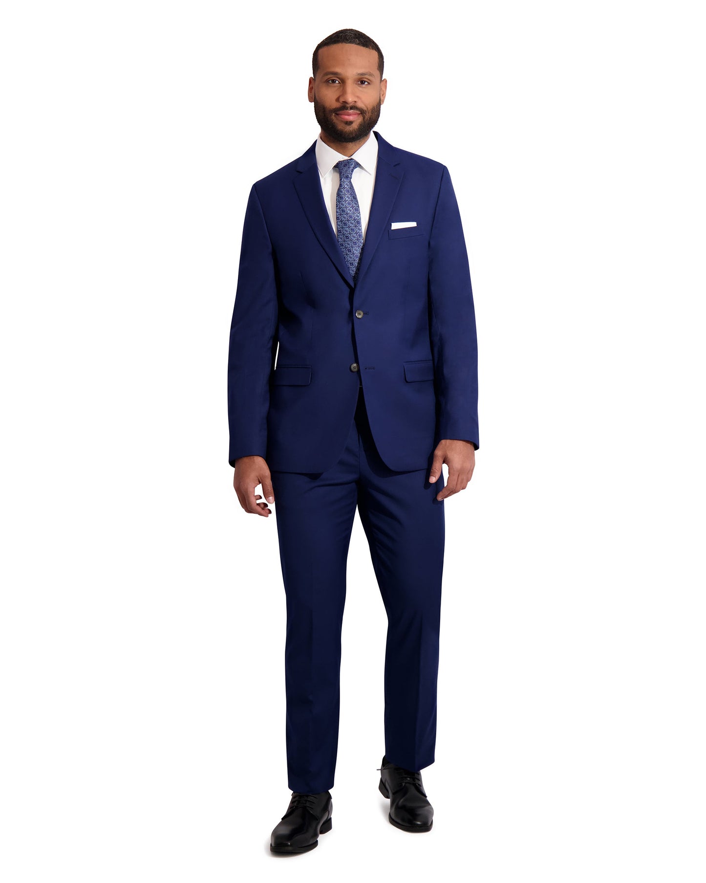 MENS "POWER STRETCH" SOLID SUIT SEPARATE - PANTS - COBALT