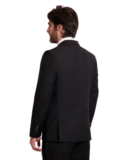 MENS "POWER STRETCH" SOLID SUIT SEPARATES - BLACK