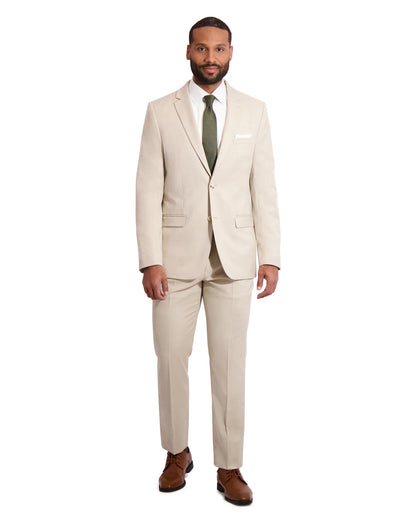 MENS POWER STRETCH SHARKSKIN SEPARATES - TAN