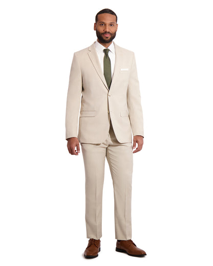 MENS POWER STRETCH SHARKSKIN SEPARATES - TAN