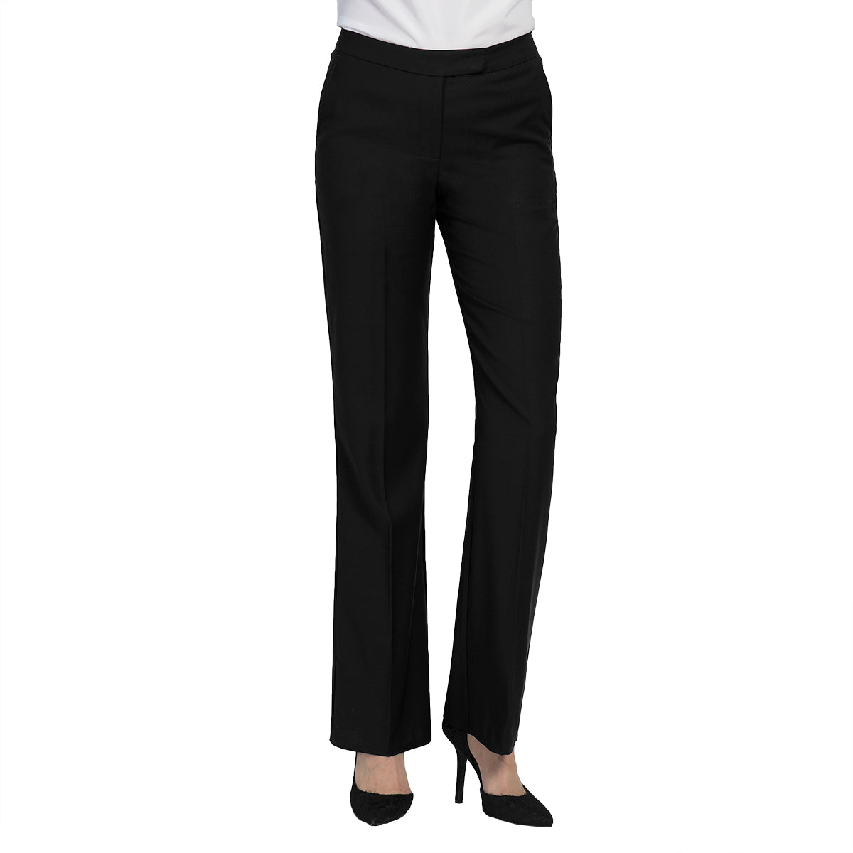 LADIES PREMIUM LOWER RISE TAILORED FRONT PANT#4403 – Fabian Group