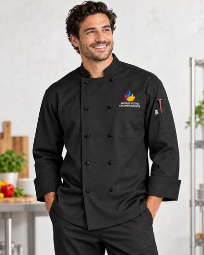 Spun Poly Journeyman Chef Coat #0403P (WFC)