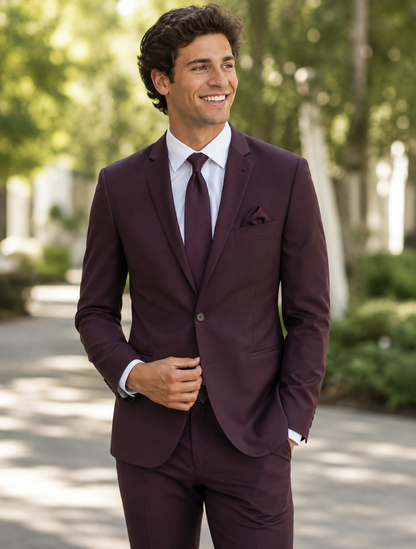 Couture 1910 Men’s Power Stretch Solid Suit Separates - Coat 4372PVS