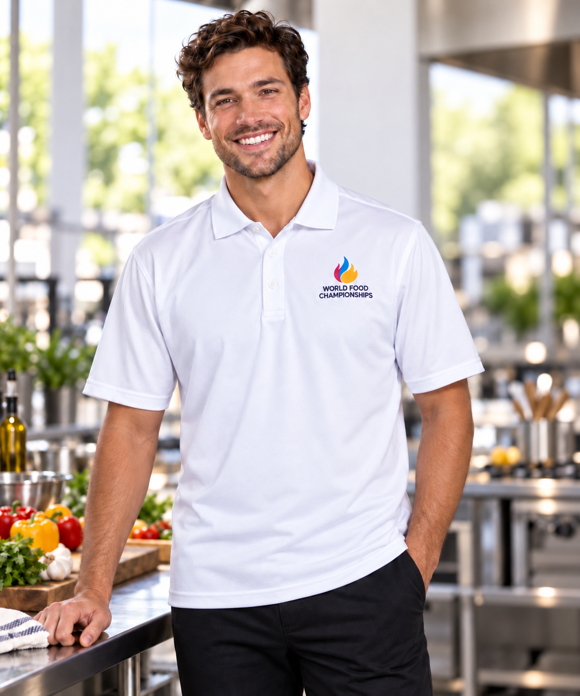 Men's Polyester Polo #50TJ01-R (WFC)