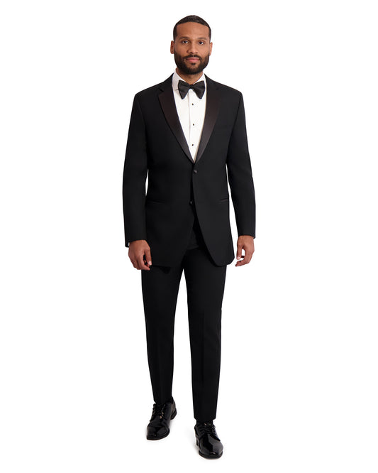 MENS ESSENTIAL SLIM FIT BLACK TUXEDO