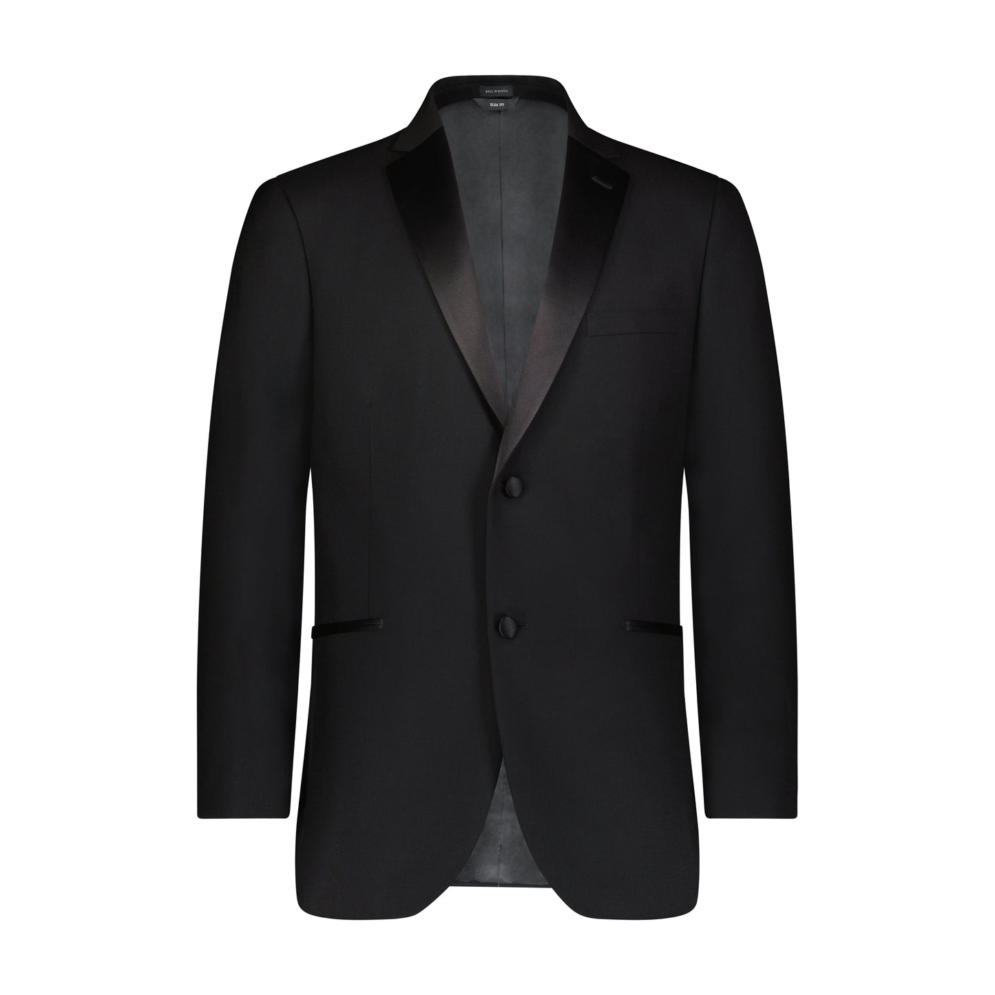 QUINCY- 2B SLIM FIT NOTCH W/ SATIN LAPEL