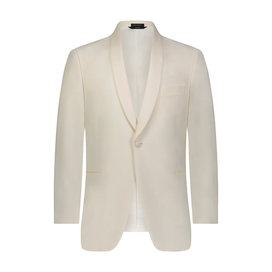 1B SLIM FIT IVORY SHAWL DINNER JACKET