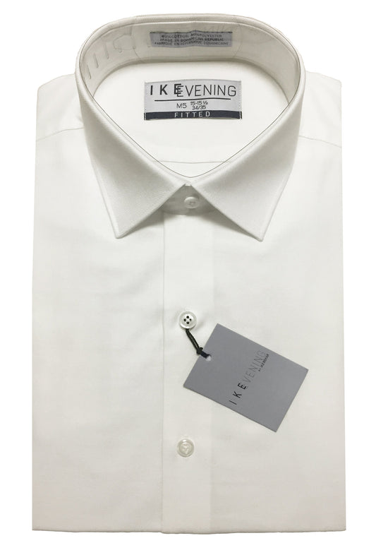 BOYS - CVC TWILL SLIM FIT SHIRT - IVORY