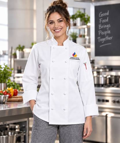 Spun Poly Journeyman Chef Coat #0403P (WFC)