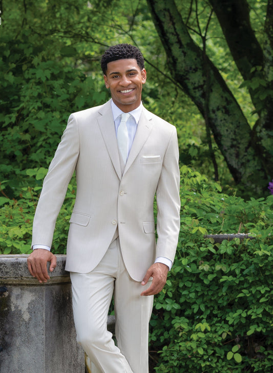 Dominic - Men’s Ultimate Destination Wedding Suit - Cream Coat #6544C