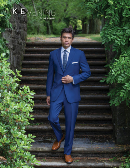 MATTEO- WOOL 2BN SUIT COAT- OXFORD BLUE