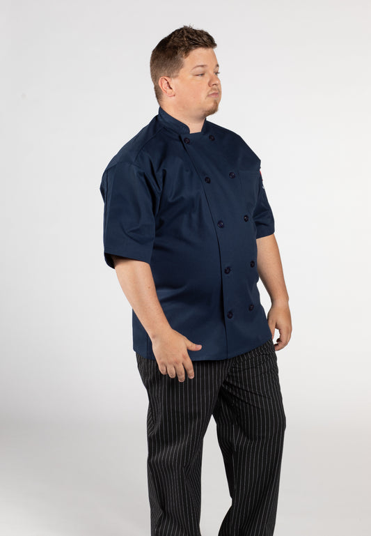 Spun Poly Nighthawk Chef Coat #0415P