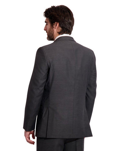 BARROW -CHARCOAL 2BN W/ SATIN TRIM LAPEL