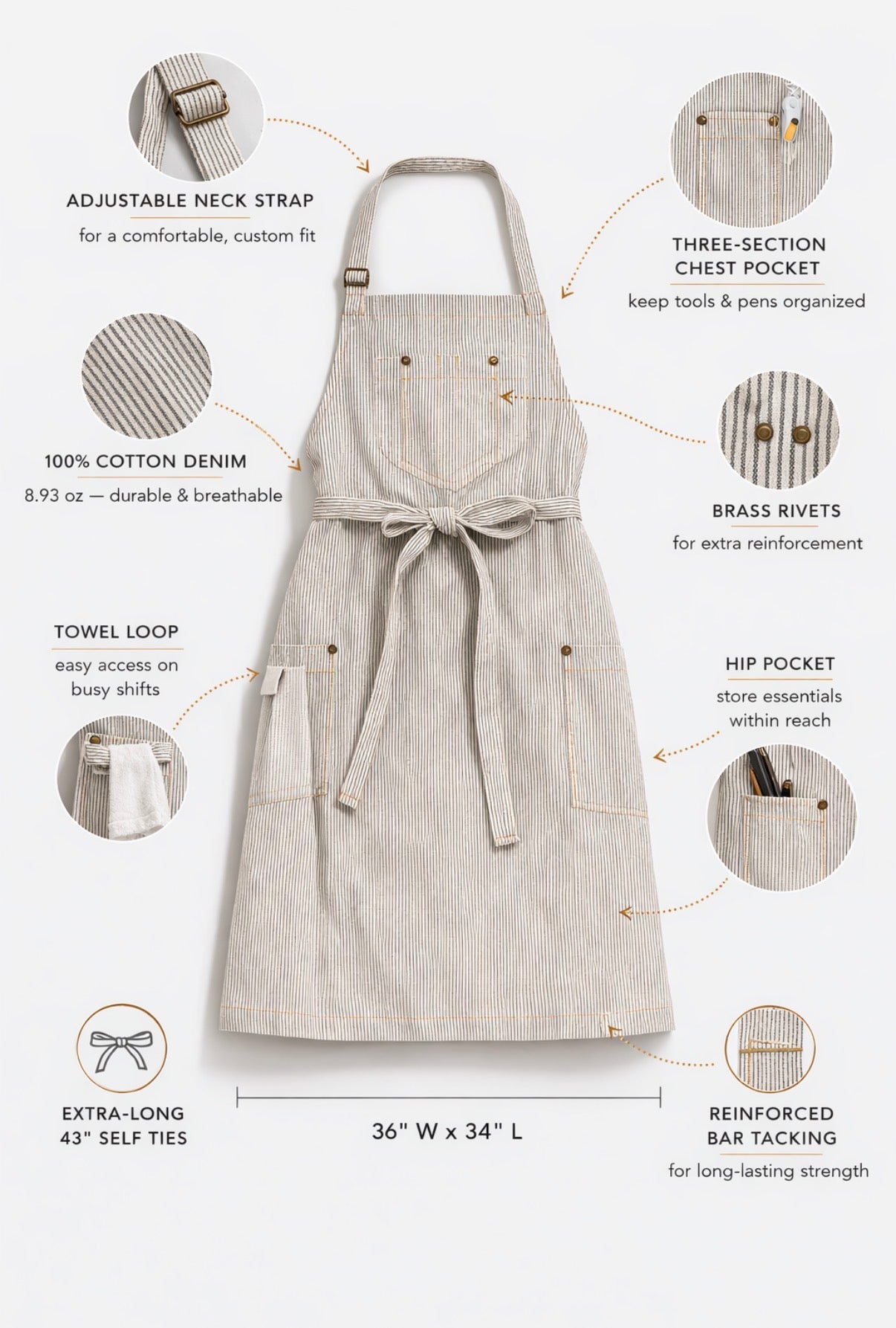 Evolution Bib Apron #U3112