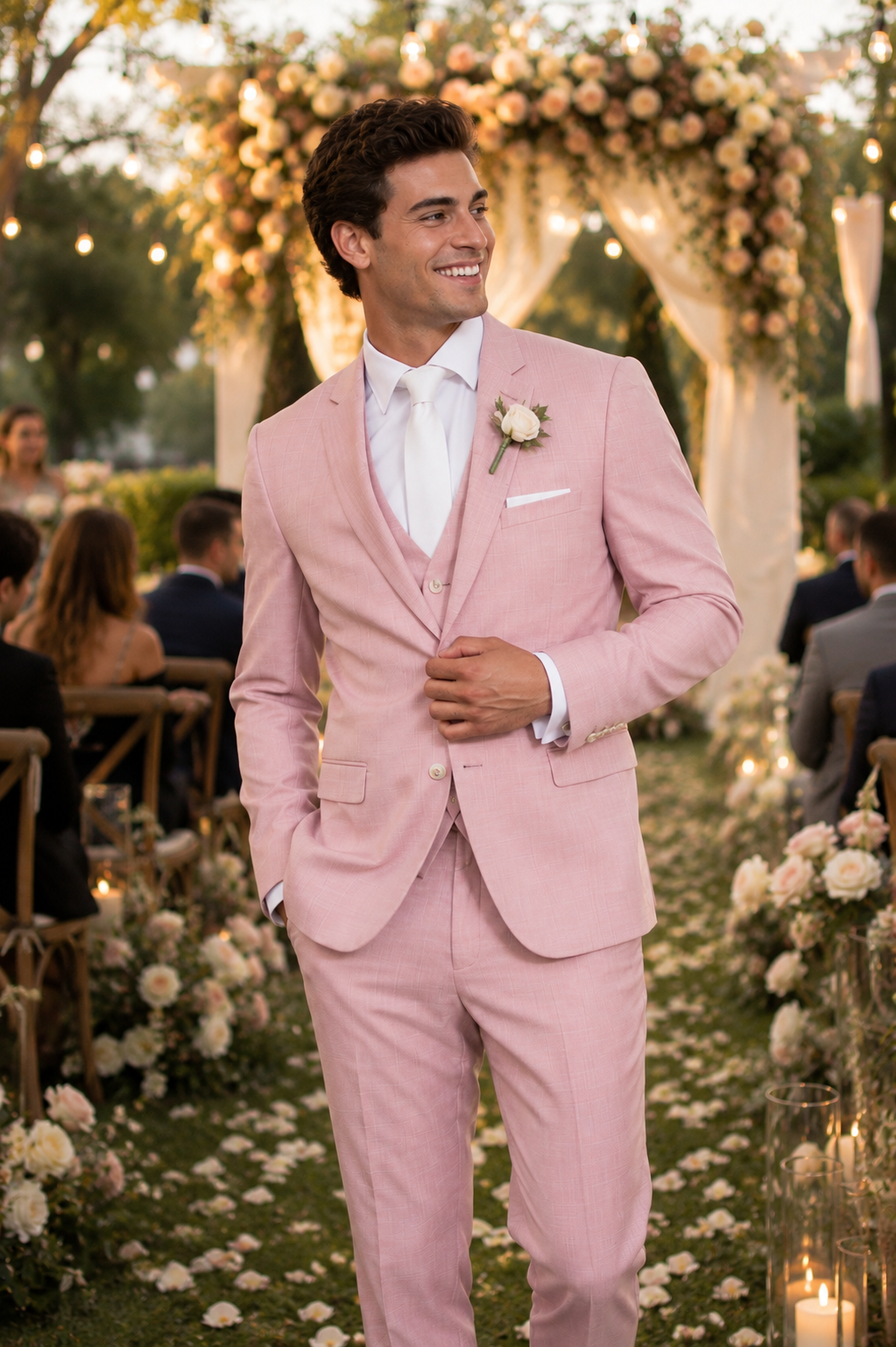 Couture 1910 Men’s Power Stretch Sharskin Suit Separates - Coat #4374PVS