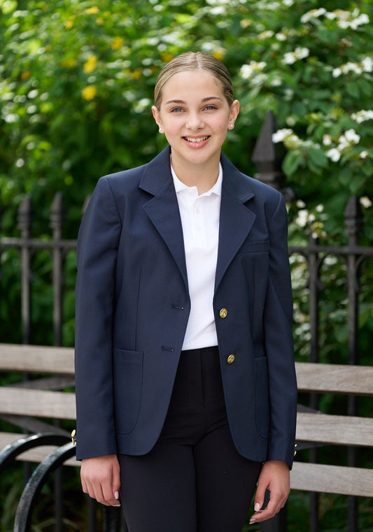 Girls' 2-Button UltraLux™ 100% Polyester Blazer
 #4000C