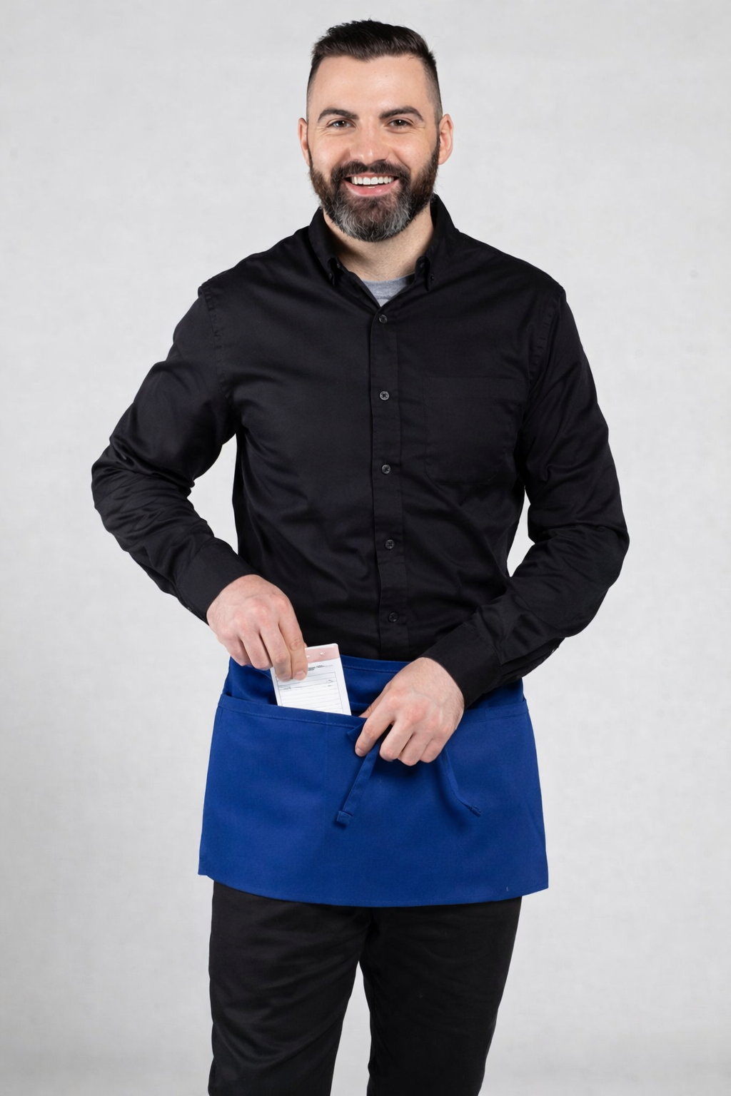 Three-Section Pocket Waist Apron #U3067
